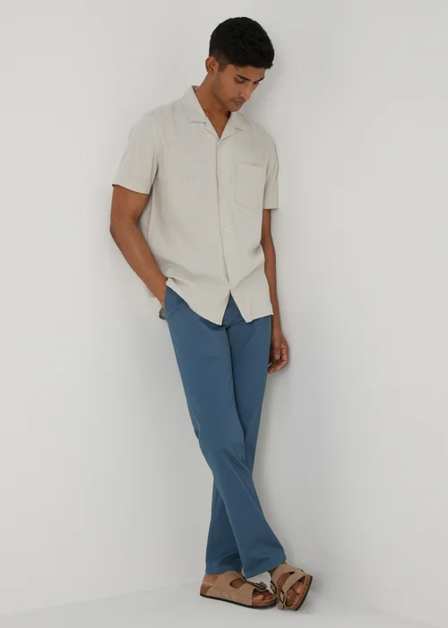Blue Slim Fit Chinos - 30 Waist Regular Image 1