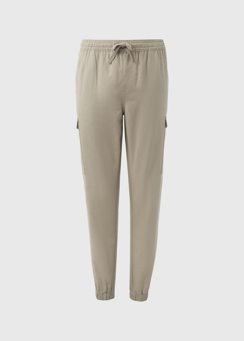 Sage Textured Cargo Trousers - Small Image 5