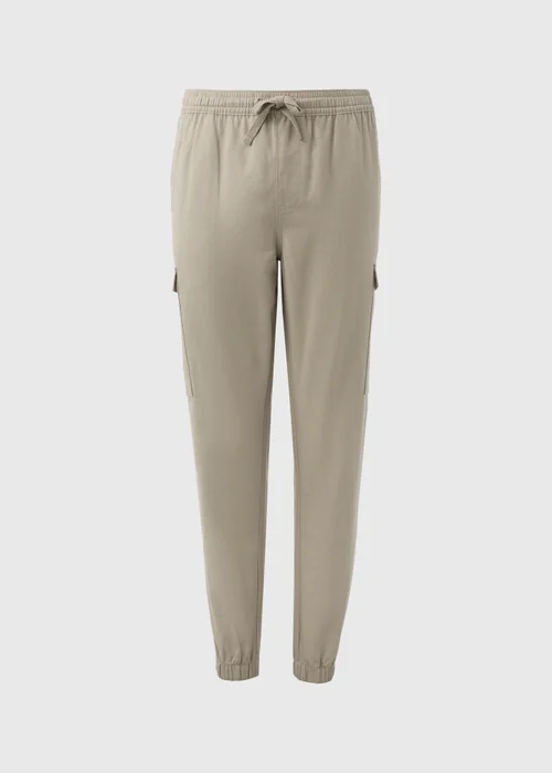 Sage Textured Cargo Trousers - Small Image 5