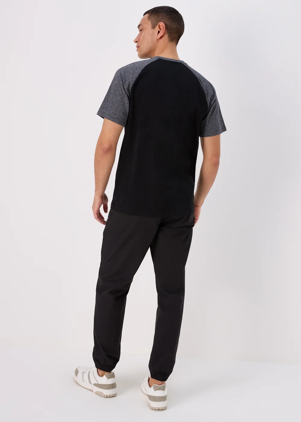 Black Ribbed Waist Cargos - Small Image 2