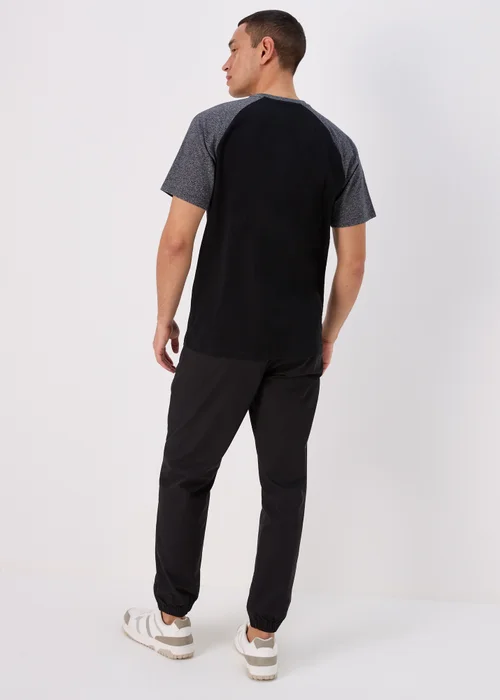 Black Ribbed Waist Cargos - Small Image 2