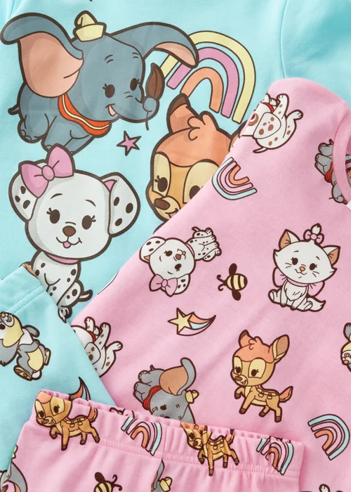 Disney 2 Pack Kids Aqua Pyjama Sets (9mths-7yrs) - Age 9 - 12 Months Image 2