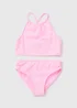 Girls Pink Gingham Bikini Set (6-14yrs) - Age 14 Years Image 1