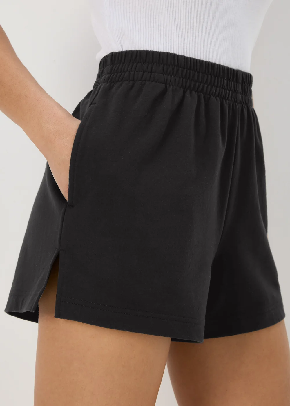 Black Basic Shorts - S Image 3