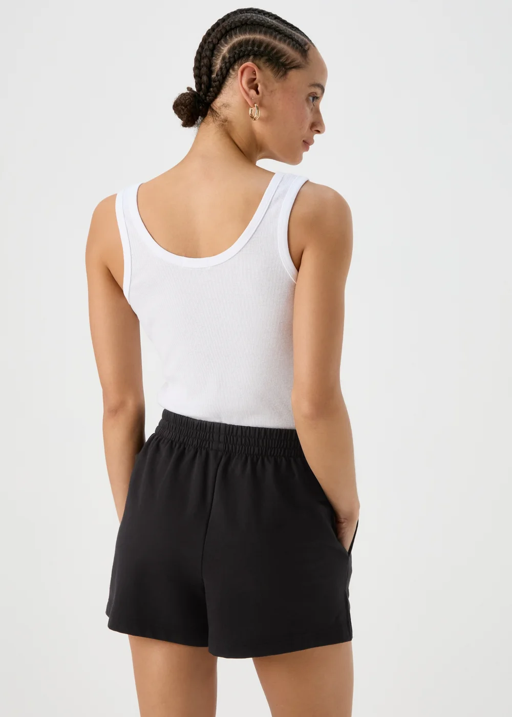 Black Basic Shorts - S Image 2