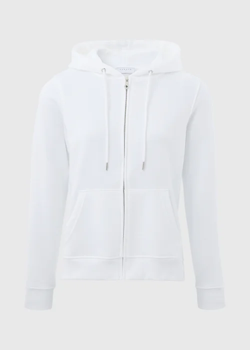 White Zip Hoodie - S Image 5