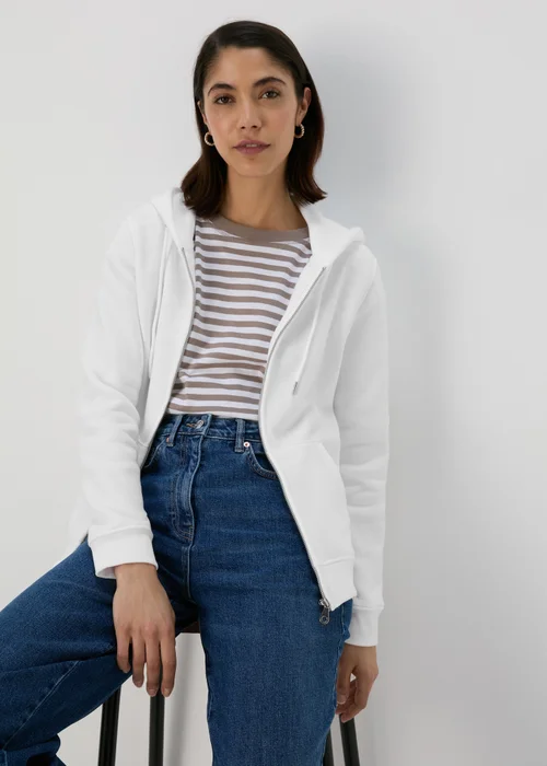 White Zip Hoodie - S Image 1
