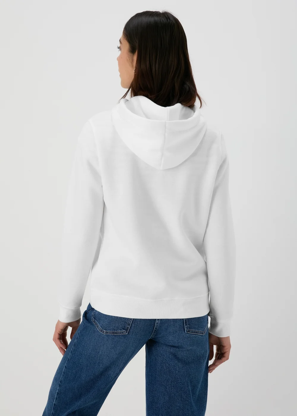 White Zip Hoodie - S Image 2