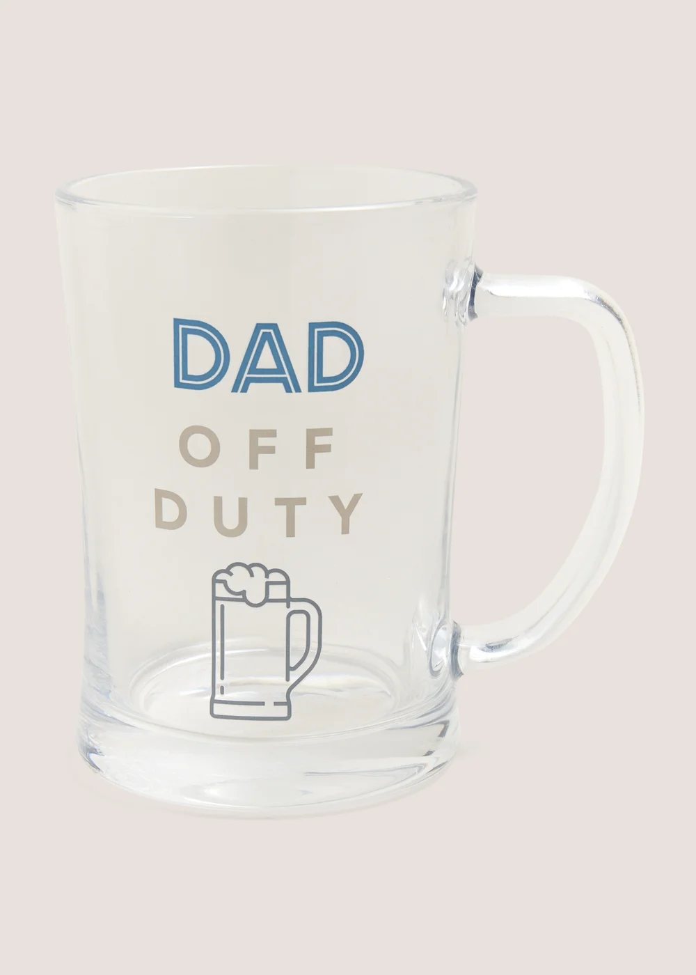Dad Father's Day Beer Glass (10.2cm x 14cm) Image 1