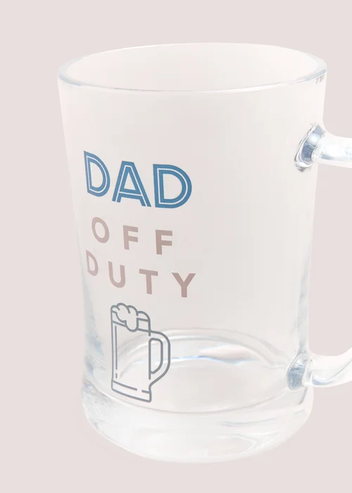 Dad Father's Day Beer Glass (10.2cm x 14cm) Image 2