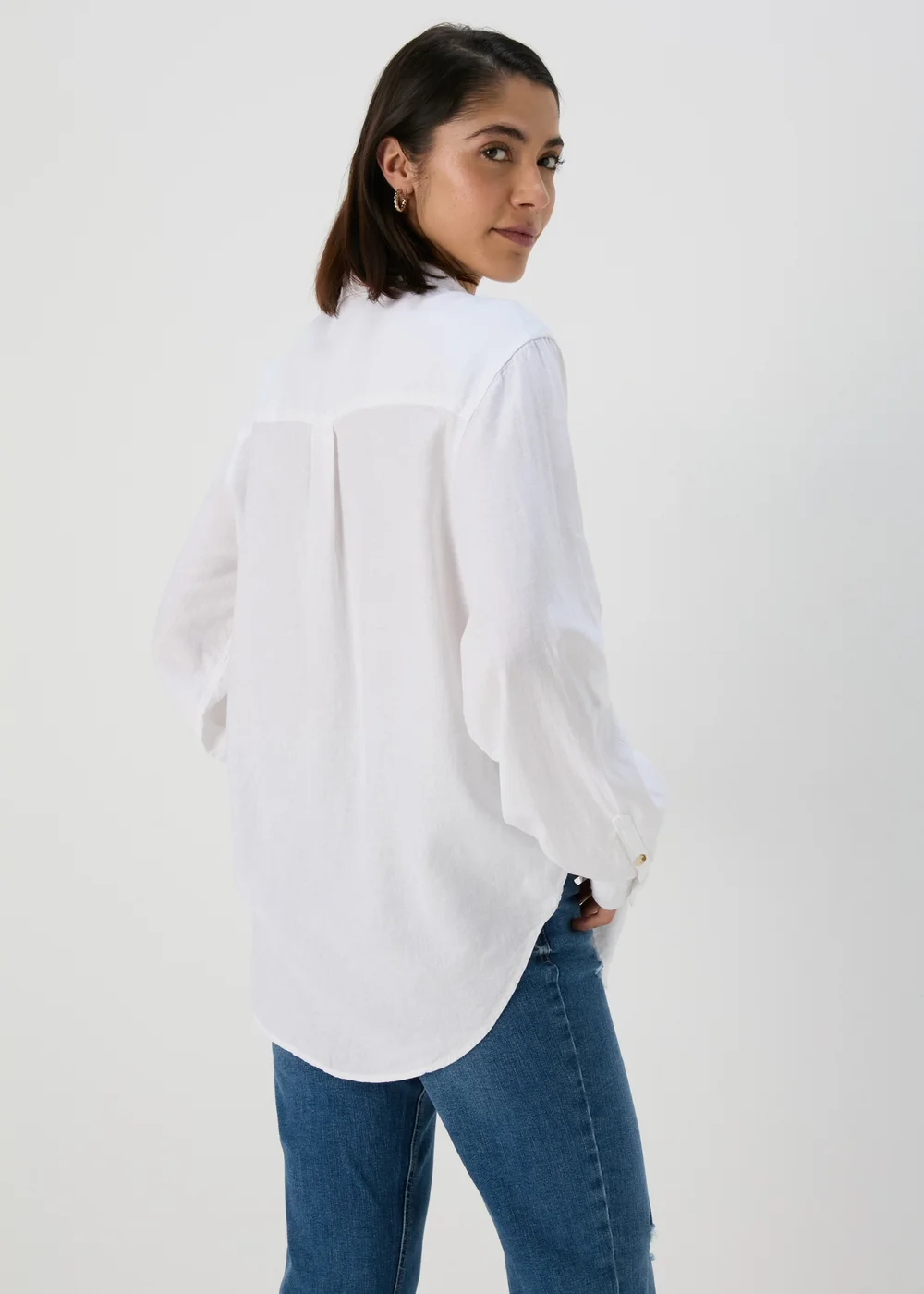 White Linen Shirt - 8 Image 2
