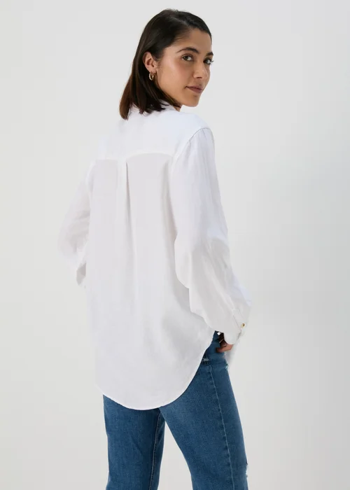 White Linen Shirt - 8 Image 2