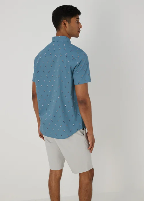 Blue Toucan Short Sleeve Shirt - Small Image 2