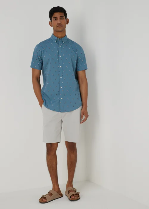 Blue Toucan Short Sleeve Shirt - Small Image 4
