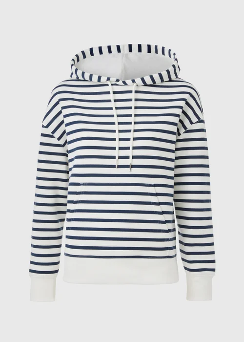 Cream Basic Stripe Hoodie - S Image 5