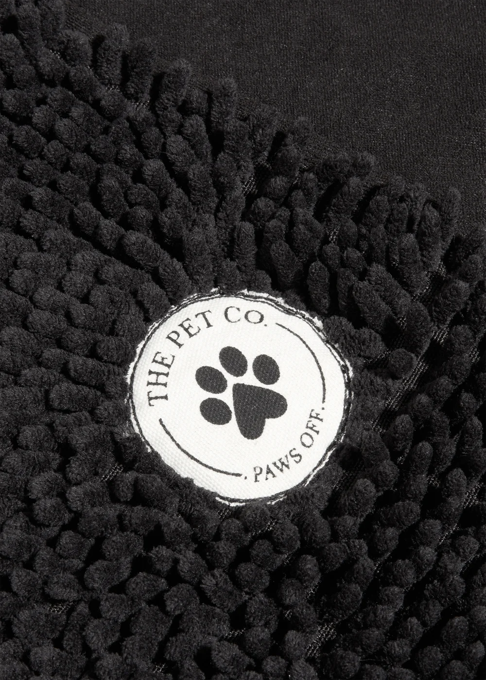 Black Noodle Towel With Mitts (80cm x 35cm) Image 2