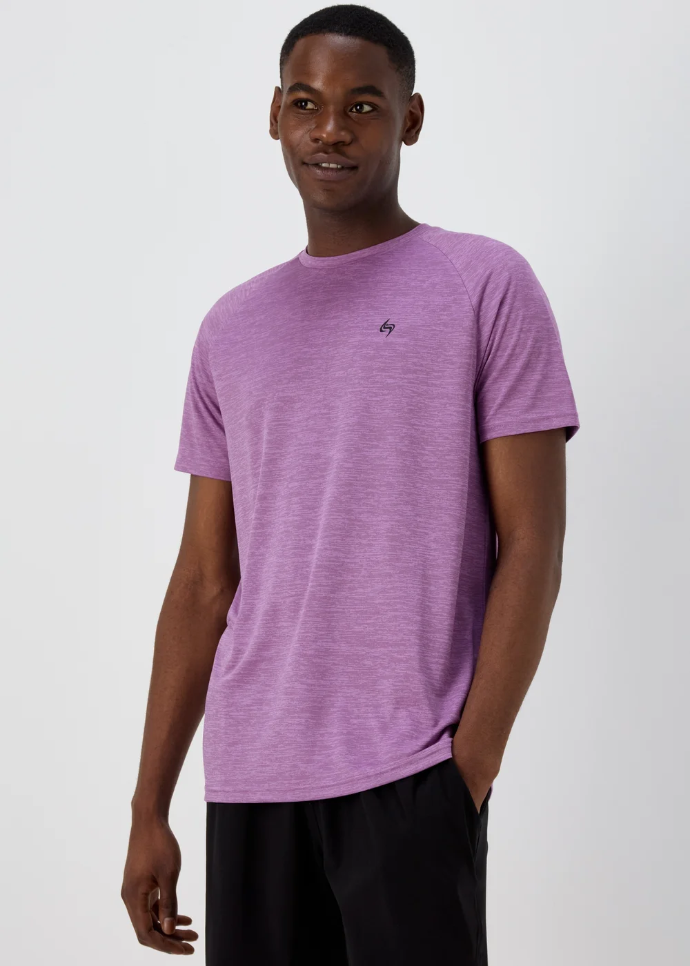 Souluxe Purple Dual Tone T-Shirt - Small Image 1