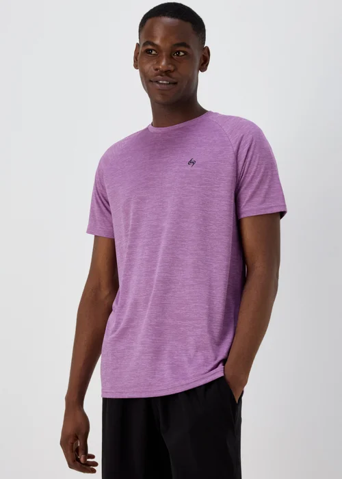 Souluxe Purple Dual Tone T-Shirt - Small Image 1