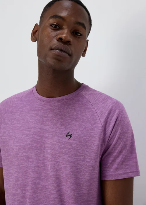 Souluxe Purple Dual Tone T-Shirt - Small Image 3