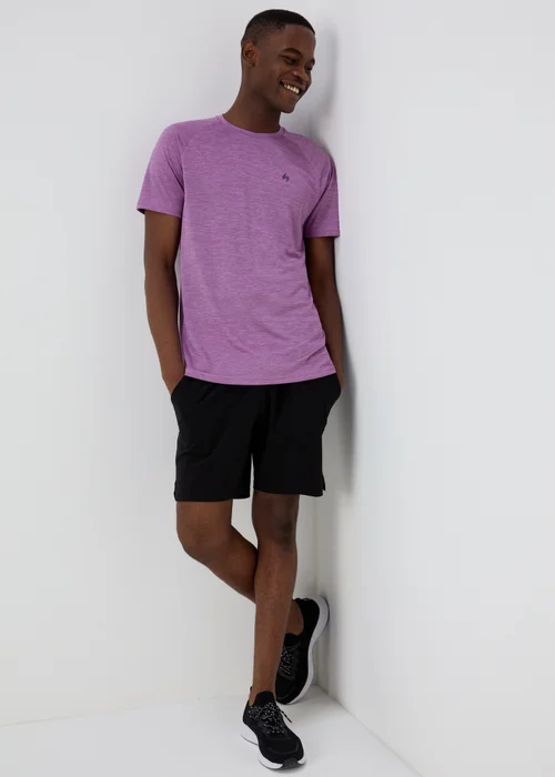 Souluxe Purple Dual Tone T-Shirt - Small Image 4