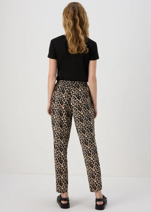 Brown Viscose Tapered Trousers - 8 Image 2