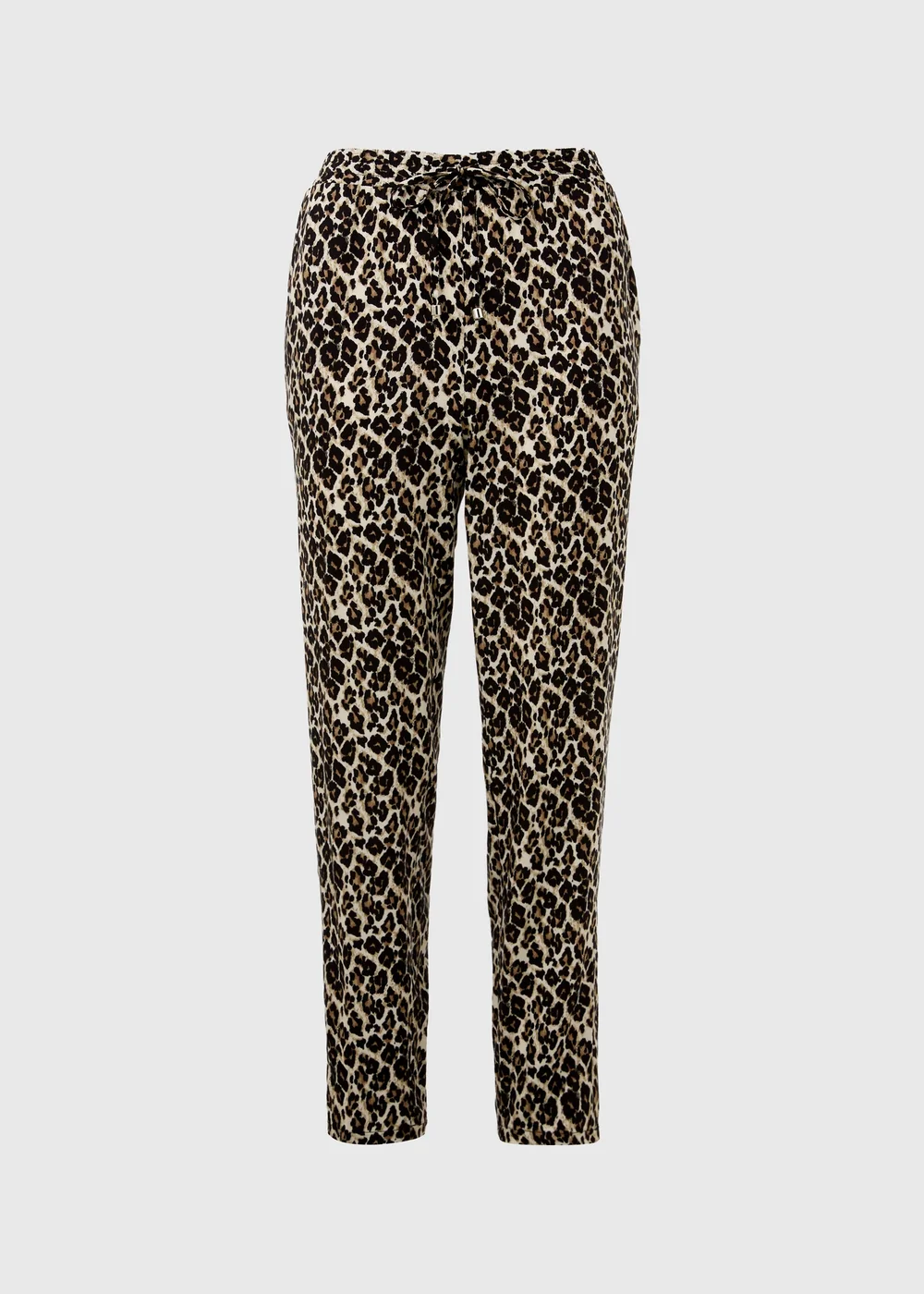 Brown Viscose Tapered Trousers - 8 Image 5