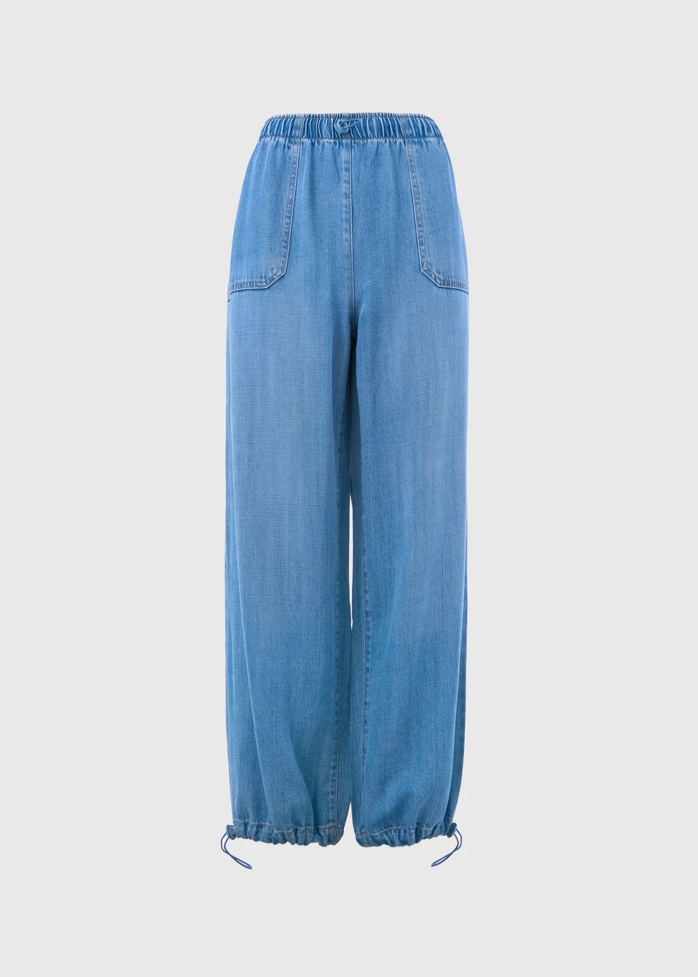 Denim Parachute Trousers - Size 8 Image 5