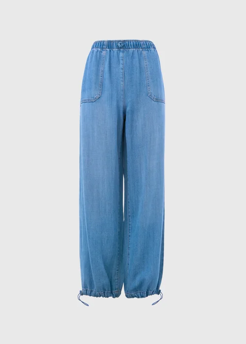 Denim Parachute Trousers - Size 8 Image 5