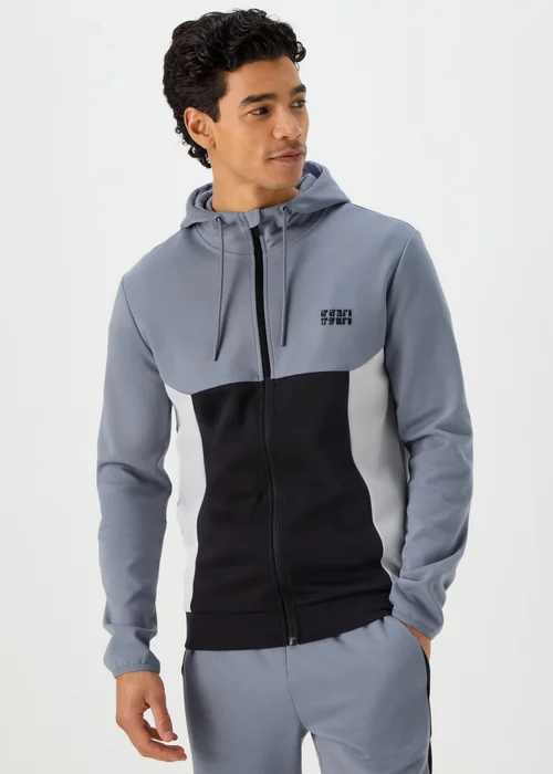US Athletic Colour Block Zip Up Hoodie - XS Image 1