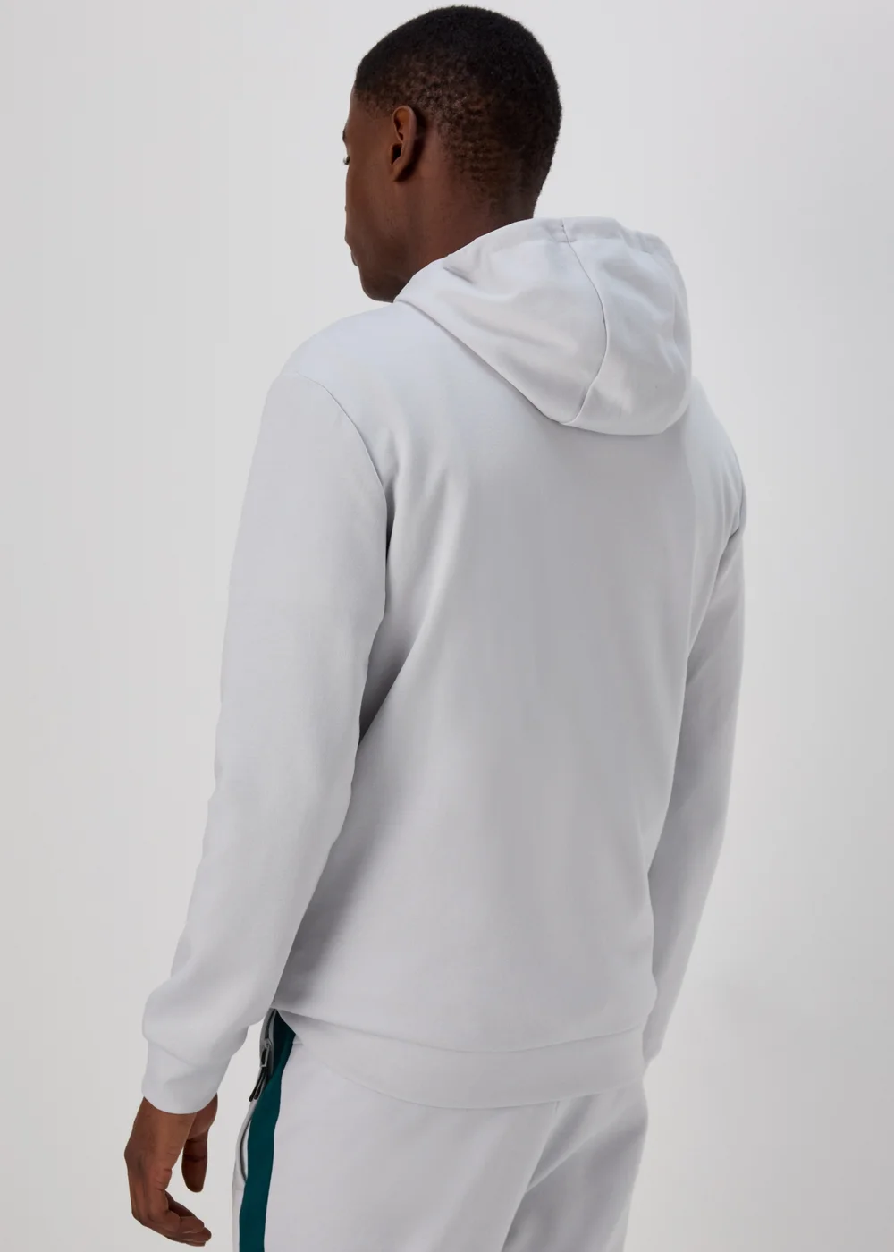 US Athletic Ice Grey Tech Panel Hoodie - XS Image 2