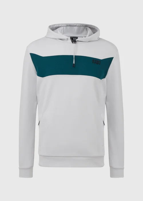 US Athletic Ice Grey Tech Panel Hoodie - XS Image 5