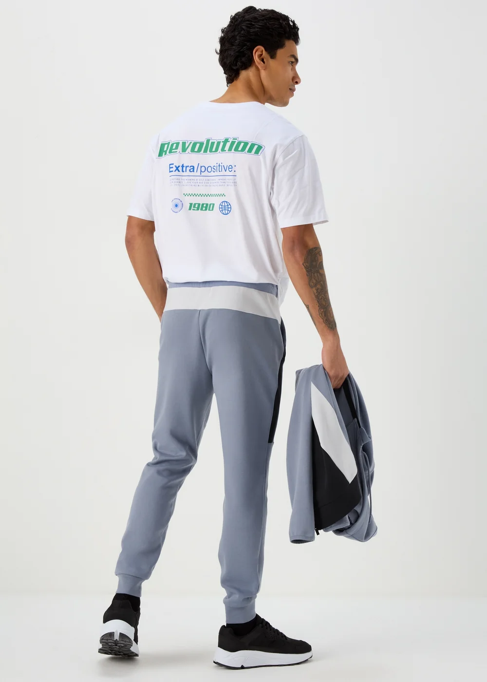 Blue Panelled Joggers - Extra small Image 2