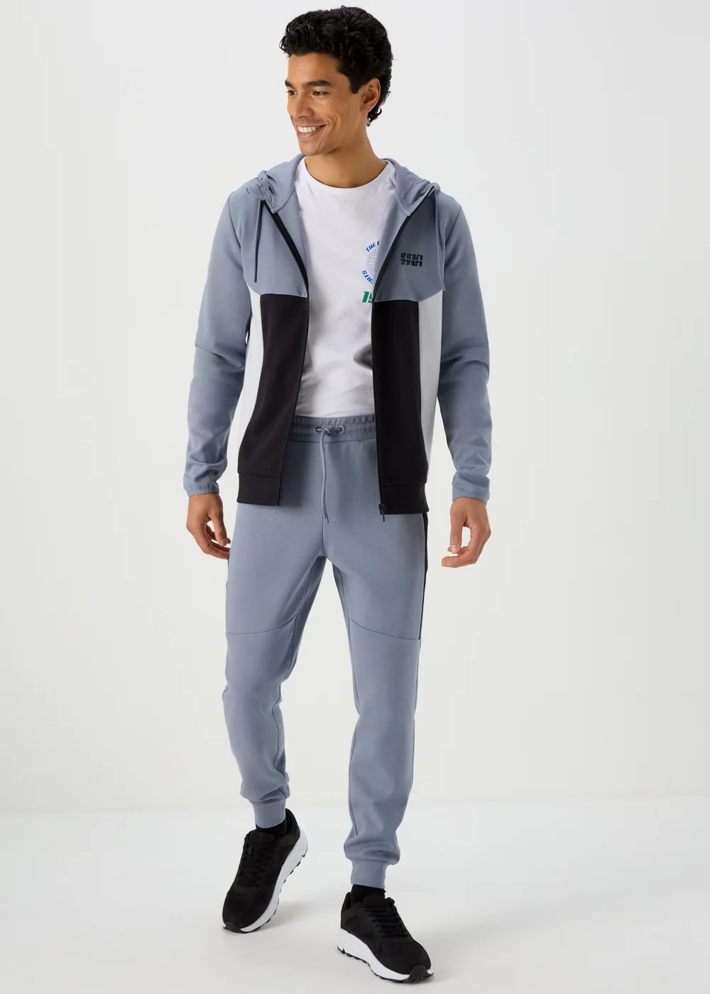 Blue Panelled Joggers - Extra small Image 1