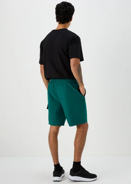 US Athletic Teal Cargo Shorts - XS Image 2