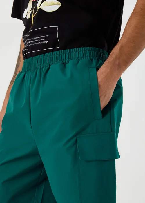 US Athletic Teal Cargo Shorts - XS Image 3