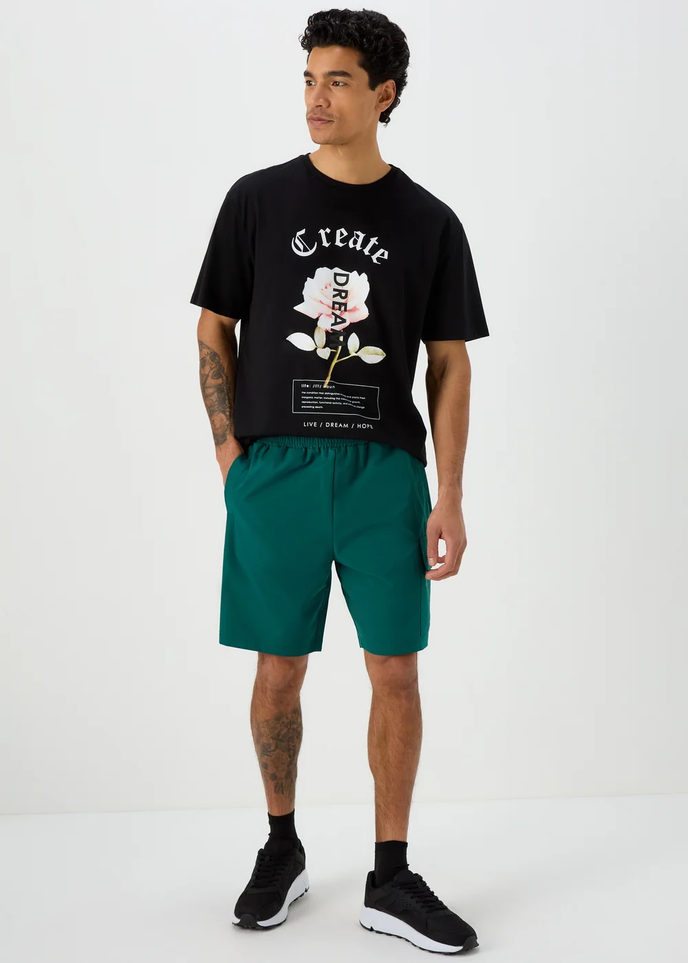 US Athletic Teal Cargo Shorts - XS Image 1
