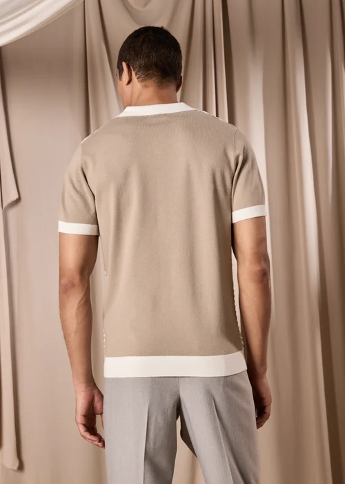 Stone Smart Textured Knitted Polo Shirt - S Image 2