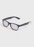 Boys Red Black Ombre Aviator Sunglasses - One Size Image 1