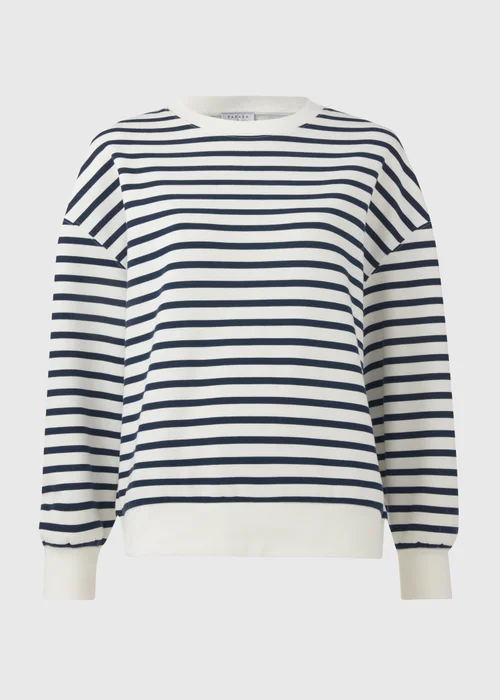 Blue Stripe Basic Sweatshirt - S Image 5