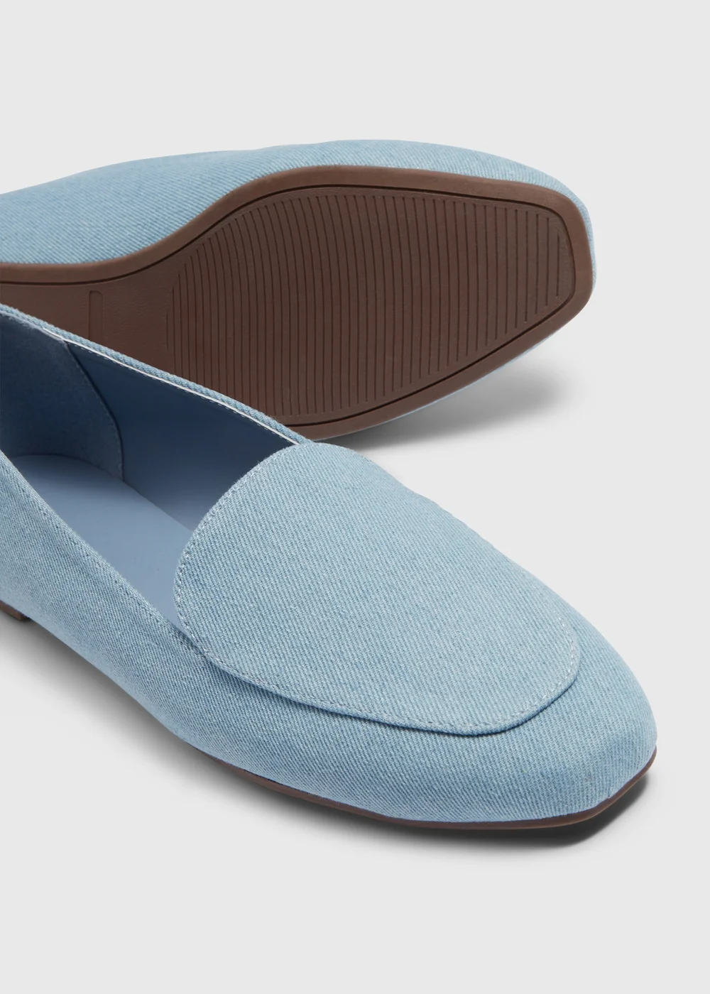 Blue Slip On Flats - Size 3 Image 2