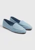 Blue Slip On Flats - Size 3 Image 1