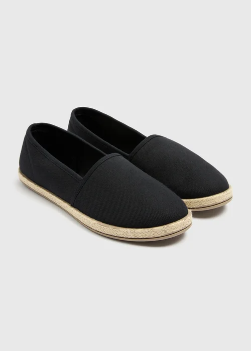 Black Basic Ballet Espadrille - Size 3 Image 1