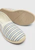 Blue Stripe Basic Ballet Espardilles - Size 3 Image 2
