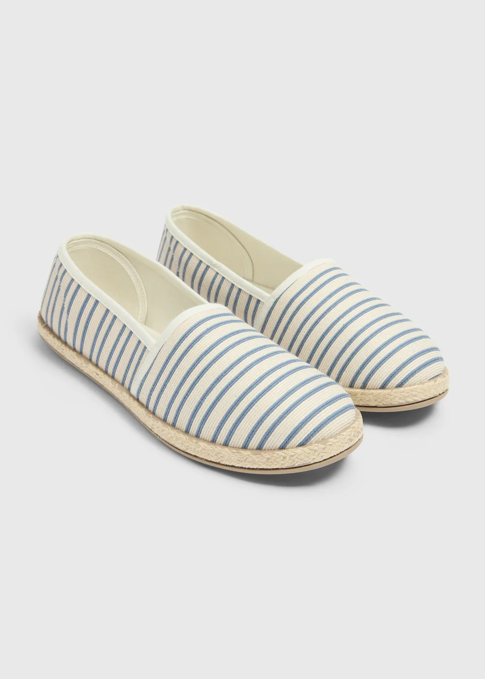Blue Stripe Basic Ballet Espardilles - Size 3 Image 1
