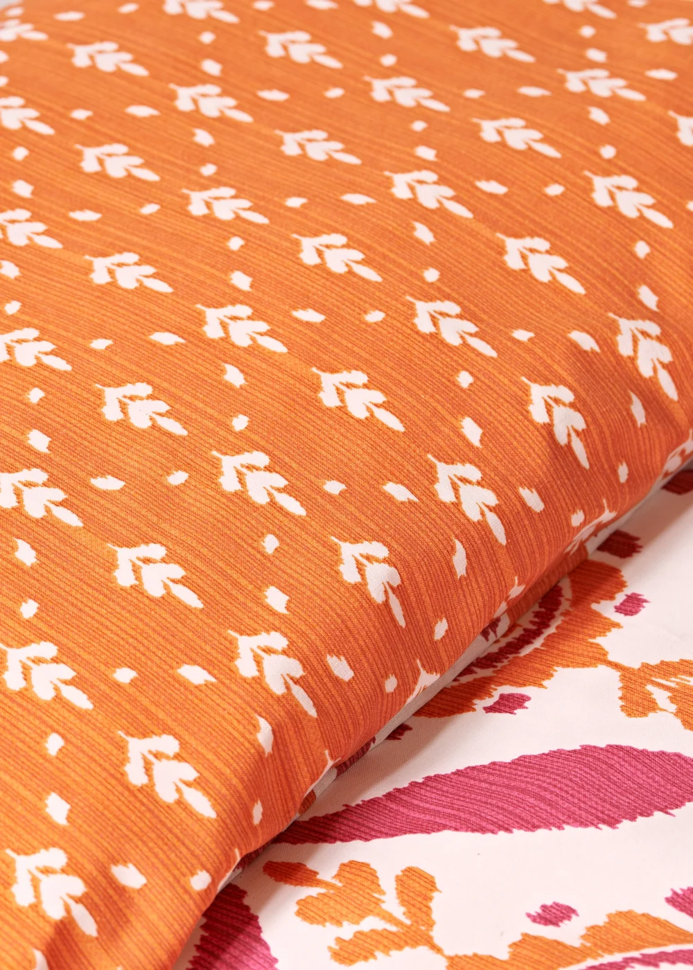 Orange Global Tile Duvet Set - Single Image 3