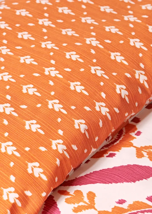 Orange Global Tile Duvet Set - Single Image 3