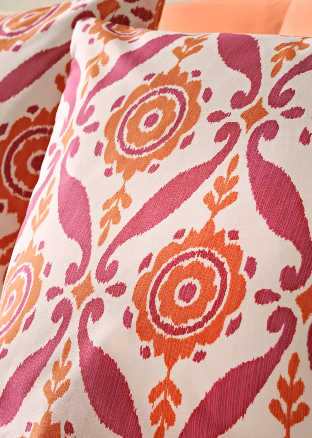 Orange Global Tile Duvet Set - Single Image 2
