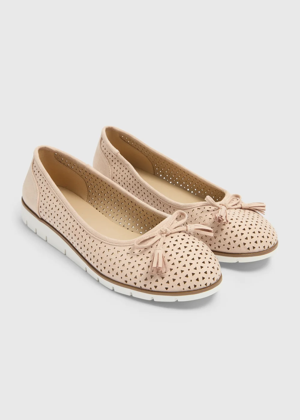 Nude Laser Cut Sandals - Size 3 Image 1