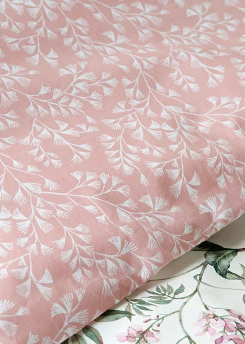 Pink Oriental Floral Duvet Set - King Image 3