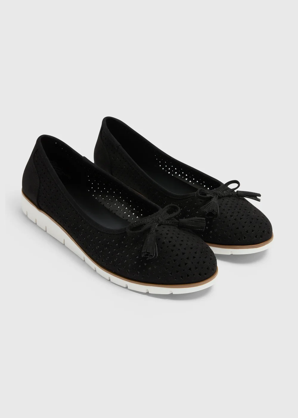 Black Laser Cut Shoes - 7 Image 1